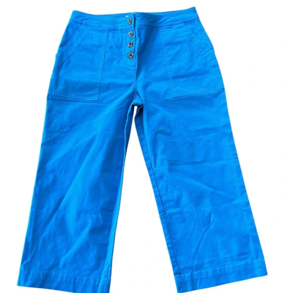Boden Women's 12p Blue Wide-Leg‎ Pants High Waist